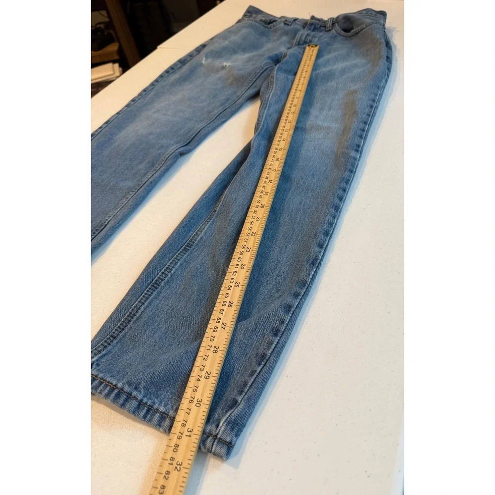 Levis 505 Regular Fit Straight Leg Jeans Mens 31x30 Medium Wash Blue Denim